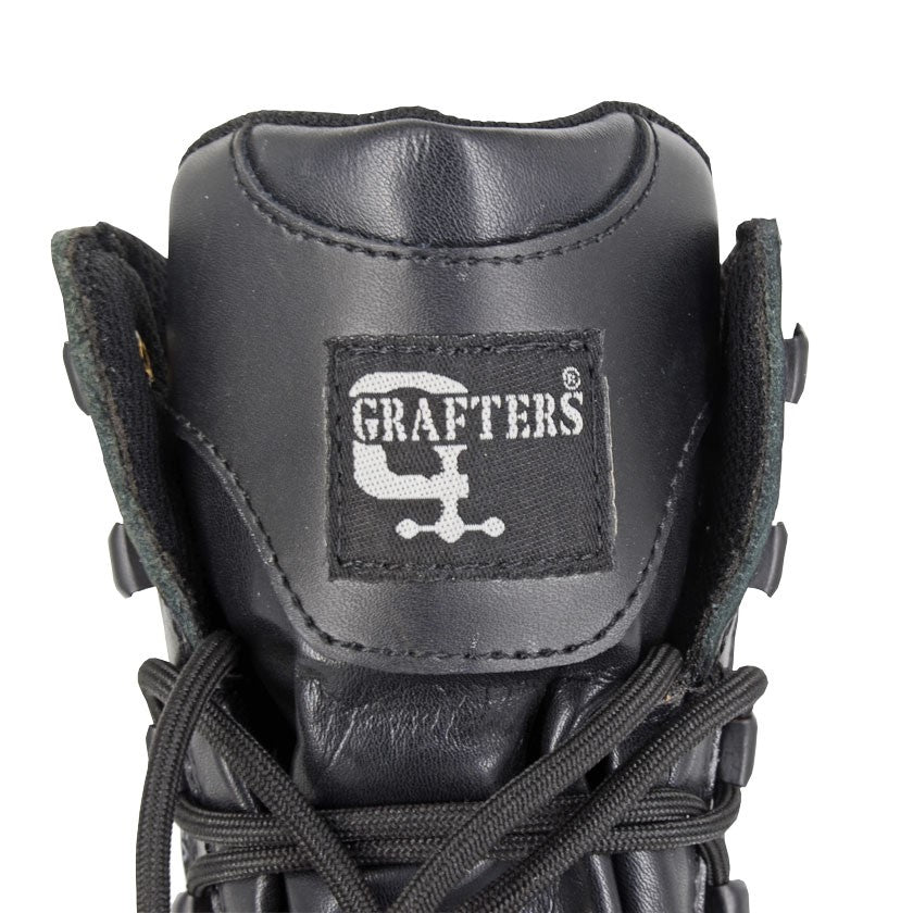 Grafters M164A Commander Mens Black Waterproof Military Cadet Combat Boots