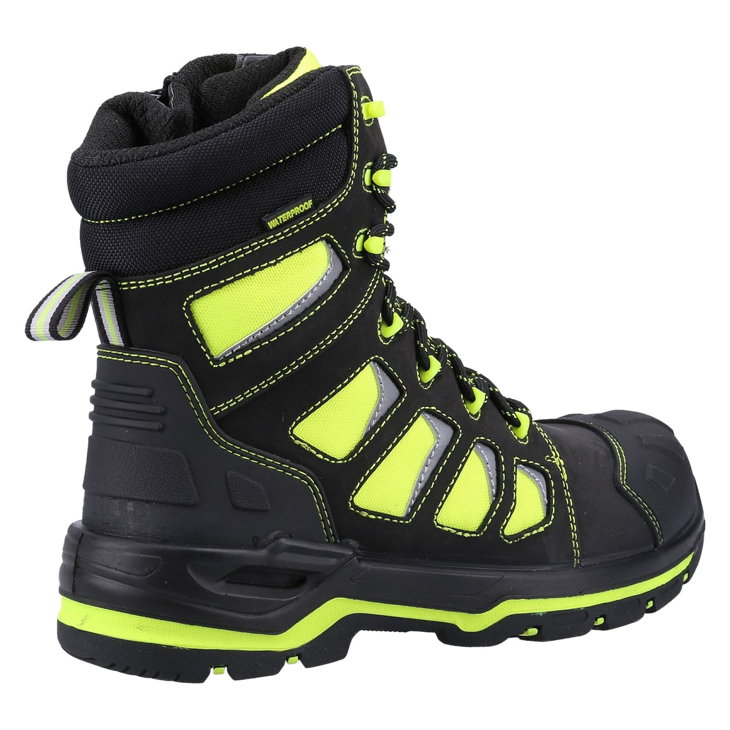 Mens Waterproof Safety Boots Amblers AS972C Beacon Hi Leg Hi Viz Work Boot