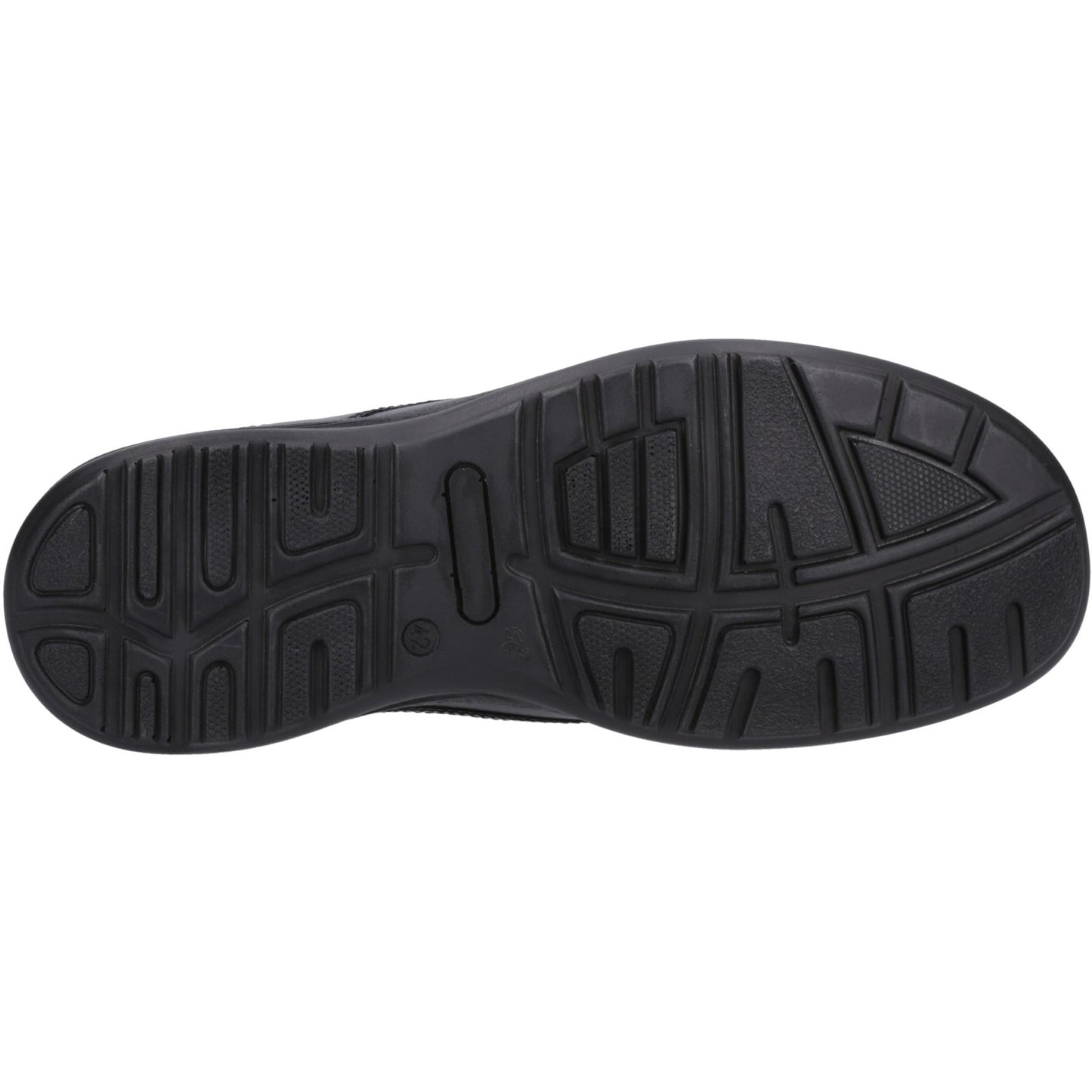 Fleet & Foster Magpie Mens Black Leather Slip On Shoes
