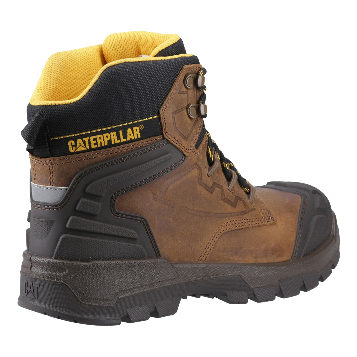 Caterpillar STRIVER XL 6" Mens Safety Boots Steel Toe Padded Dark Beige Hikers