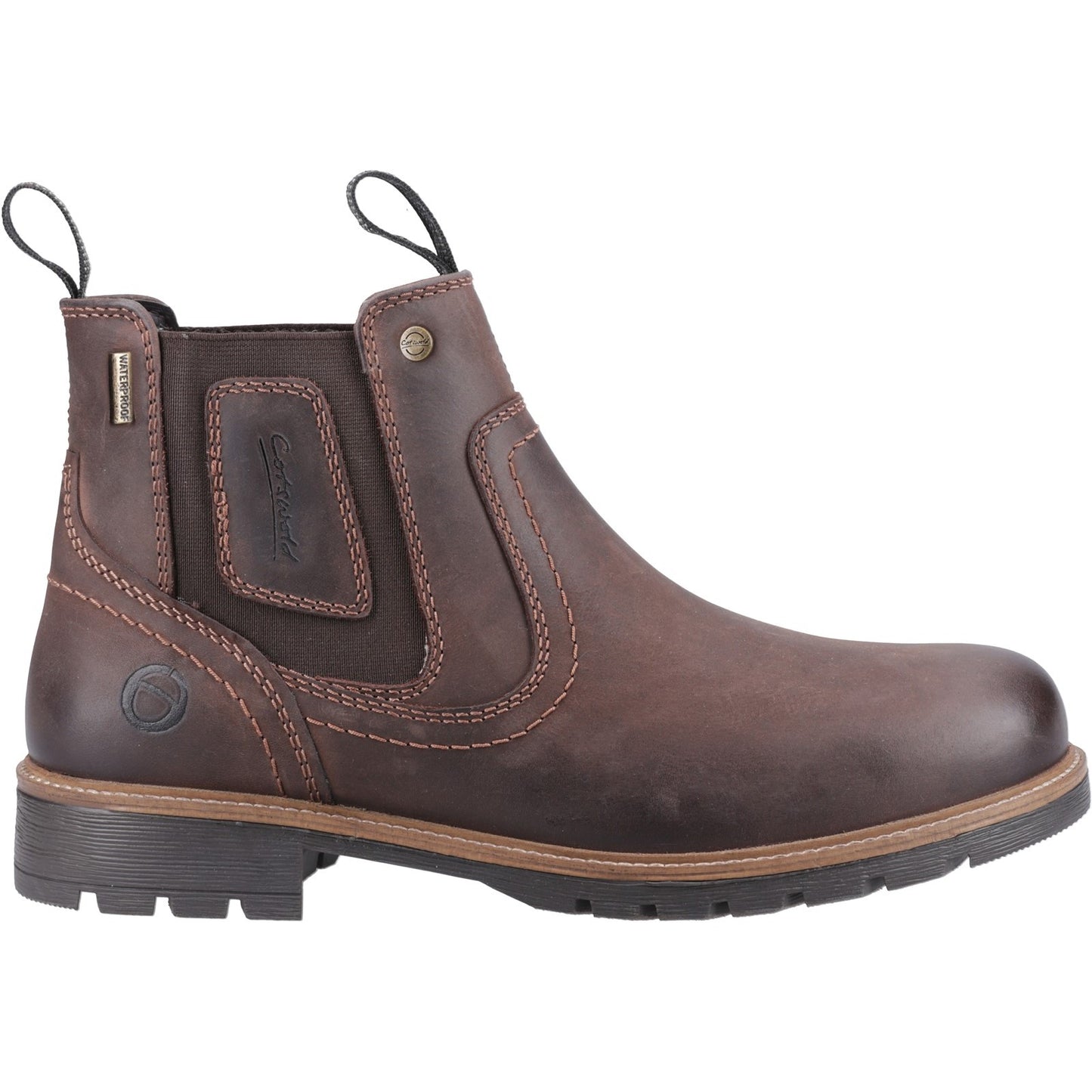 Cotswold Chipping Mens Leather Waterproof Rugged Country Boots