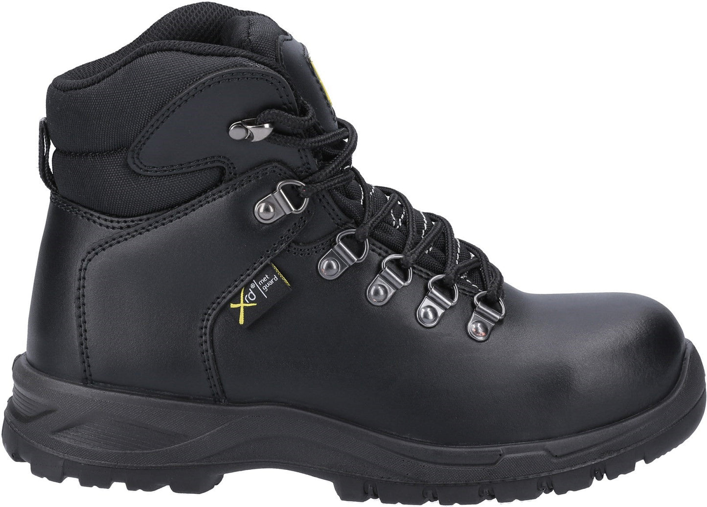 Amblers AS606 Jules Black Leather Ladies Metatarsal Safety Boots Amblers Safety