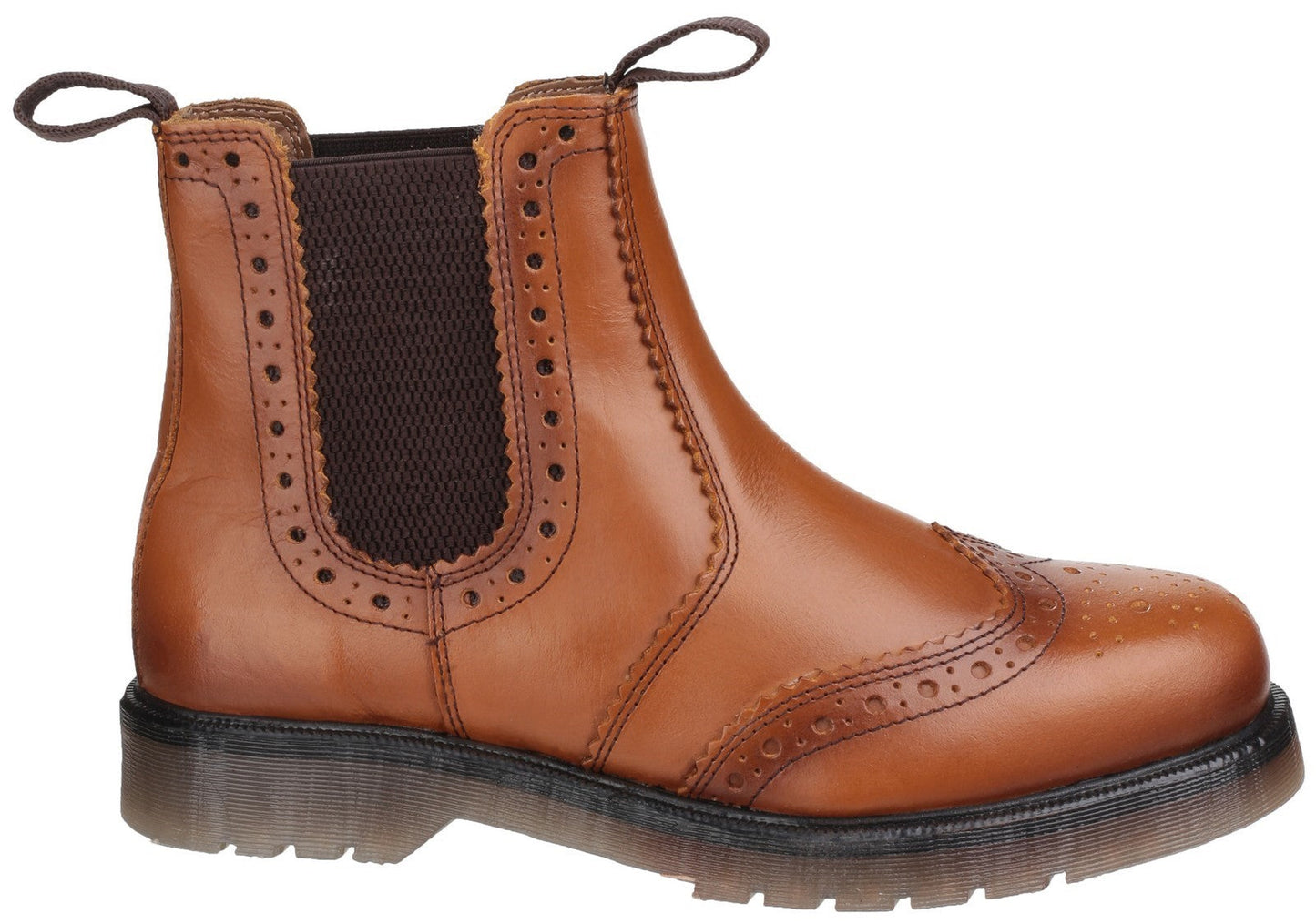 Amblers Dalby Pull On Mens Brogue Boots Amblers