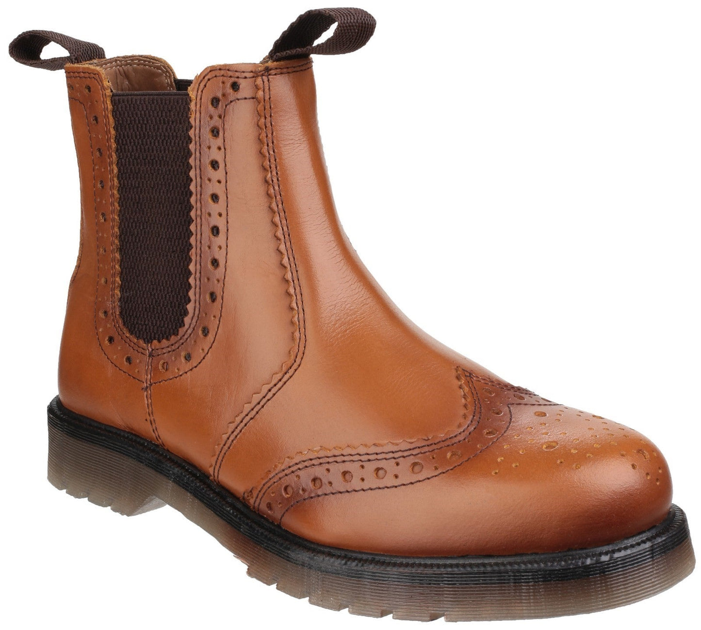 Amblers Dalby Pull On Mens Brogue Boots Amblers