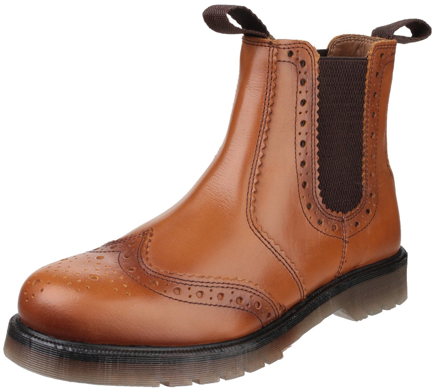 Amblers Dalby Pull On Mens Brogue Boots Amblers