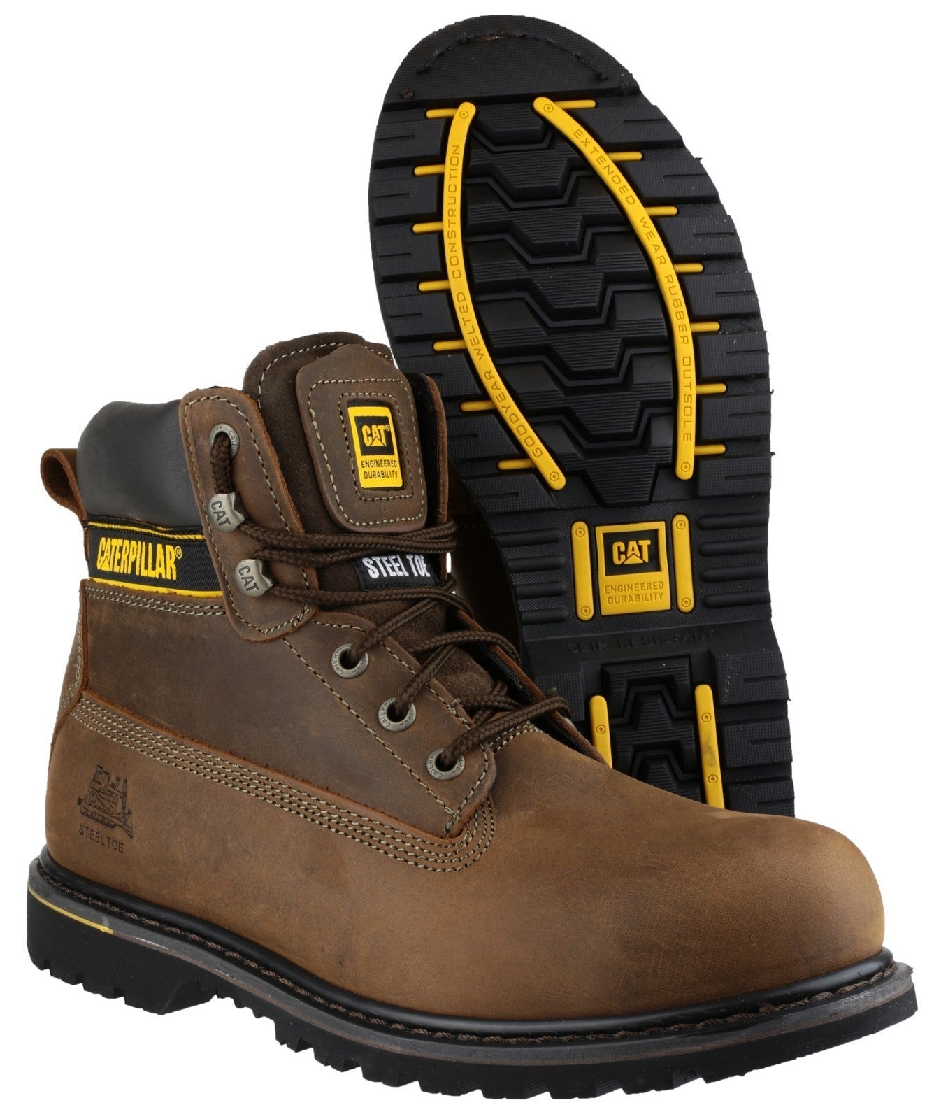 Caterpillar Holton Goodyear Welted Safety Boots Caterpillar