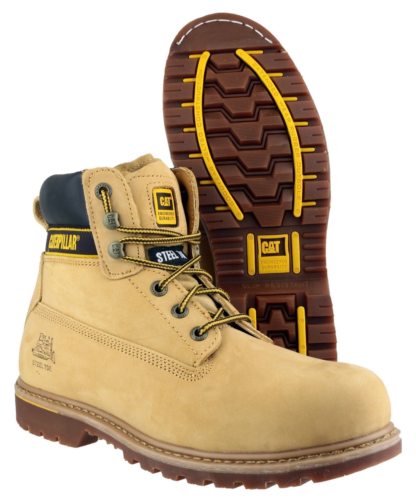 Caterpillar Holton Goodyear Welted Safety Boots Caterpillar