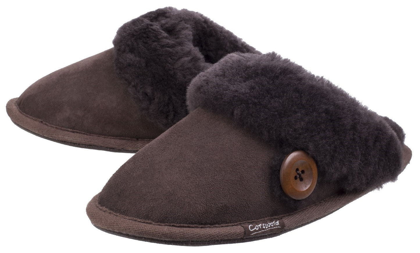 Cotswold Lechlade Sheepskin Ladies Mule Slippers Cotswold