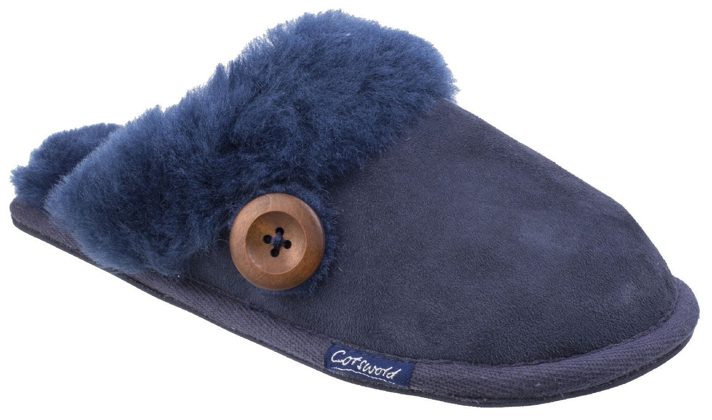 Cotswold Lechlade Sheepskin Ladies Mule Slippers Cotswold