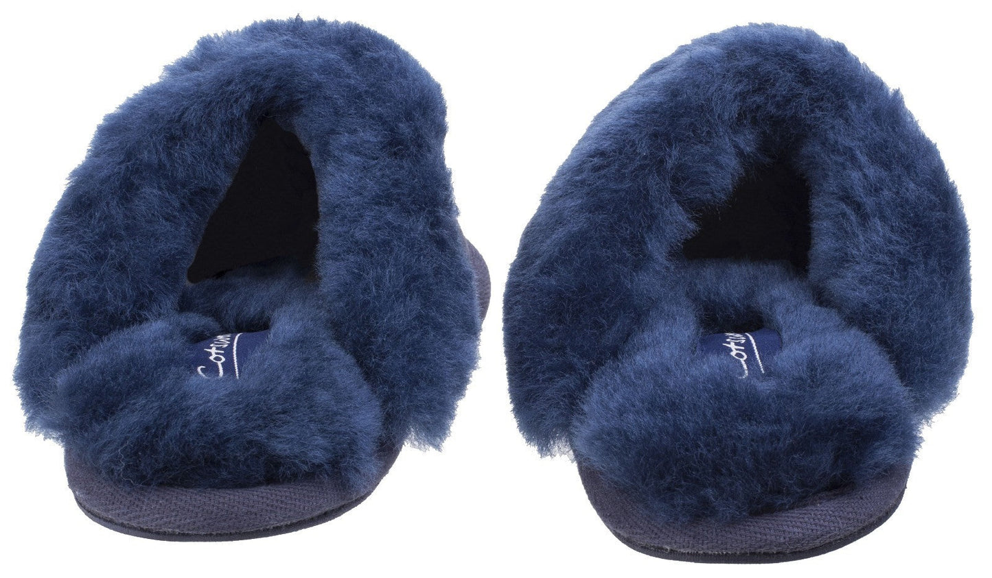 Cotswold Lechlade Sheepskin Ladies Mule Slippers Cotswold