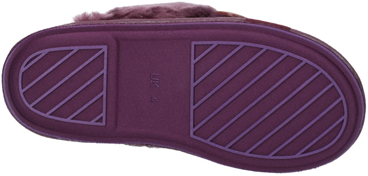 Cotswold Lechlade Sheepskin Ladies Mule Slippers Cotswold