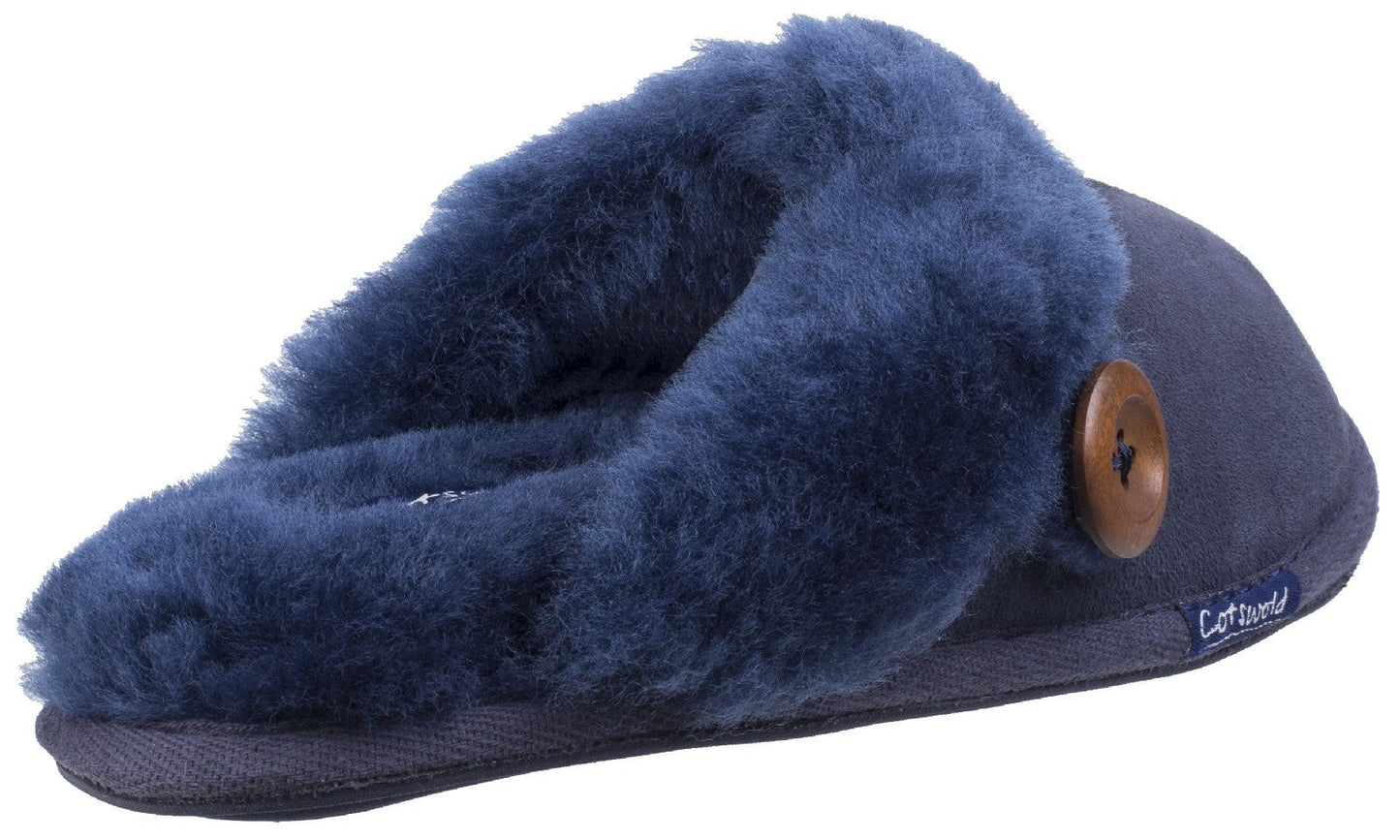 Cotswold Lechlade Sheepskin Ladies Mule Slippers Cotswold