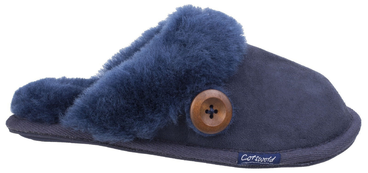 Cotswold Lechlade Sheepskin Ladies Mule Slippers Cotswold