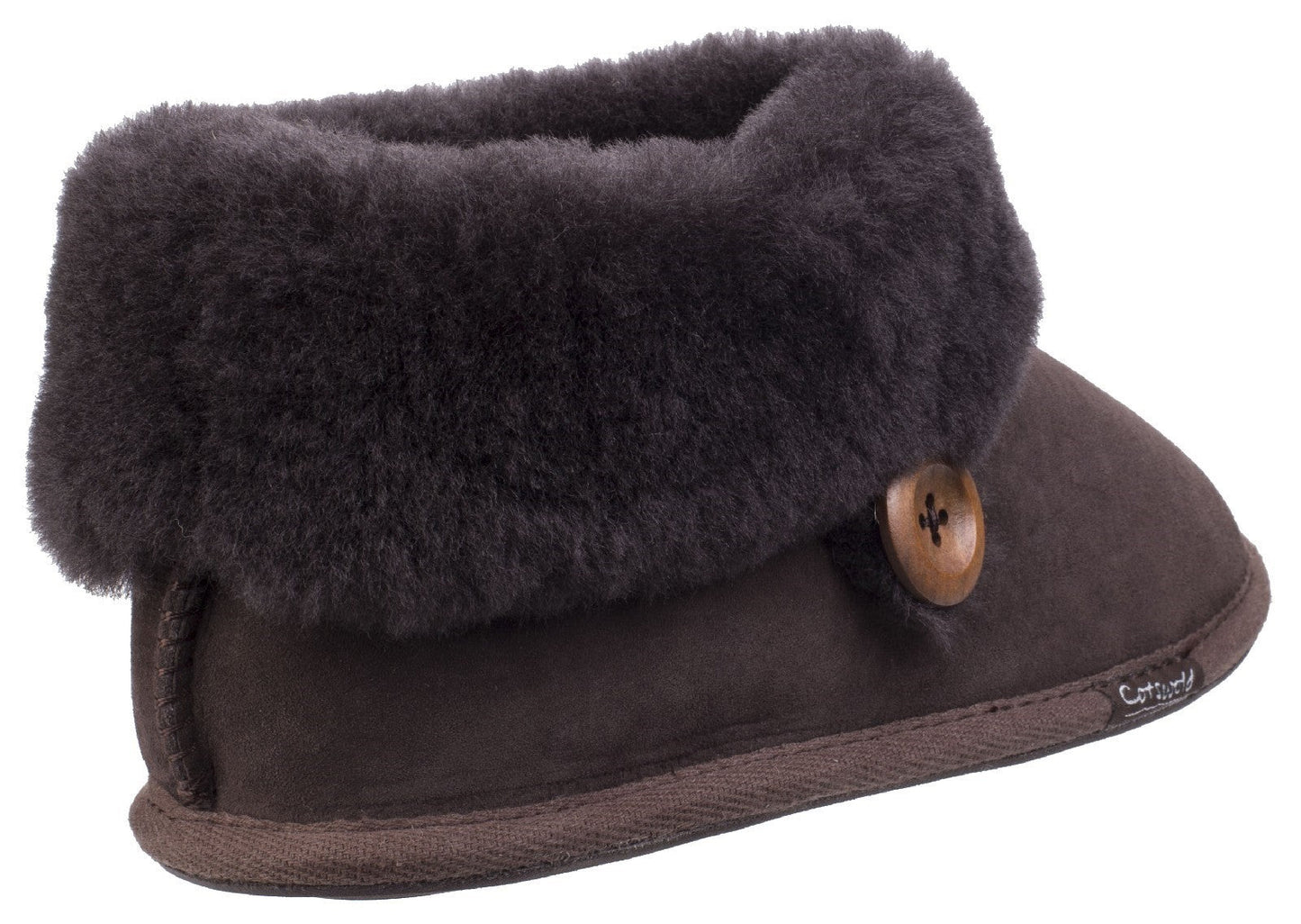 Cotswold Wotton Sheepskin Ladies Bootie Slippers Cotswold