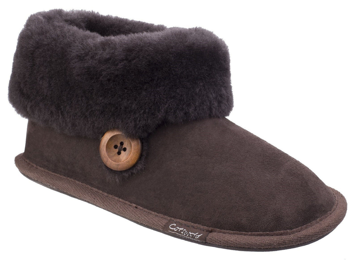 Cotswold Wotton Sheepskin Ladies Bootie Slippers Cotswold