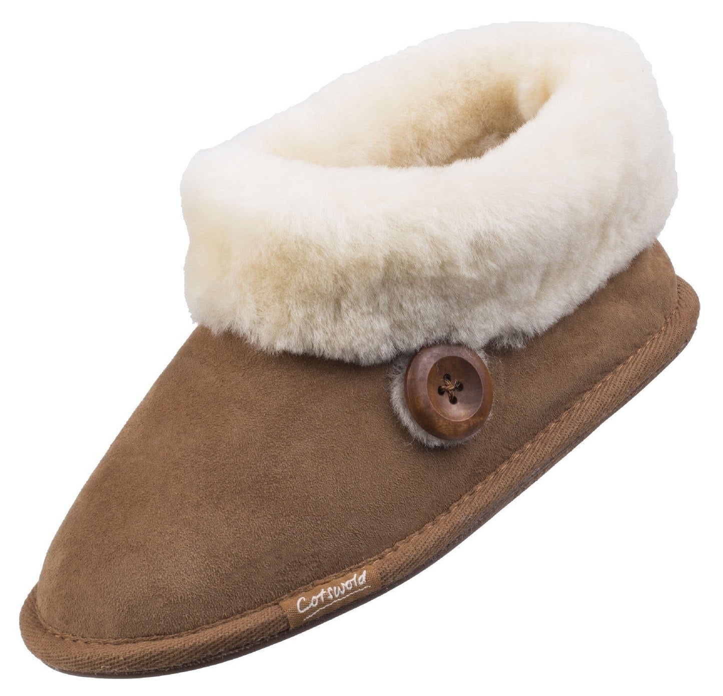 Cotswold Wotton Sheepskin Ladies Bootie Slippers Cotswold