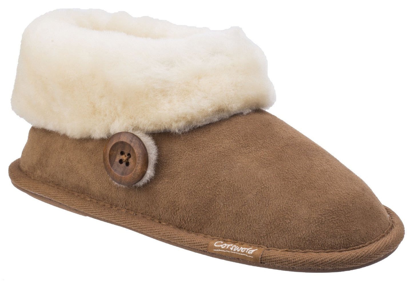Cotswold Wotton Sheepskin Ladies Bootie Slippers Cotswold