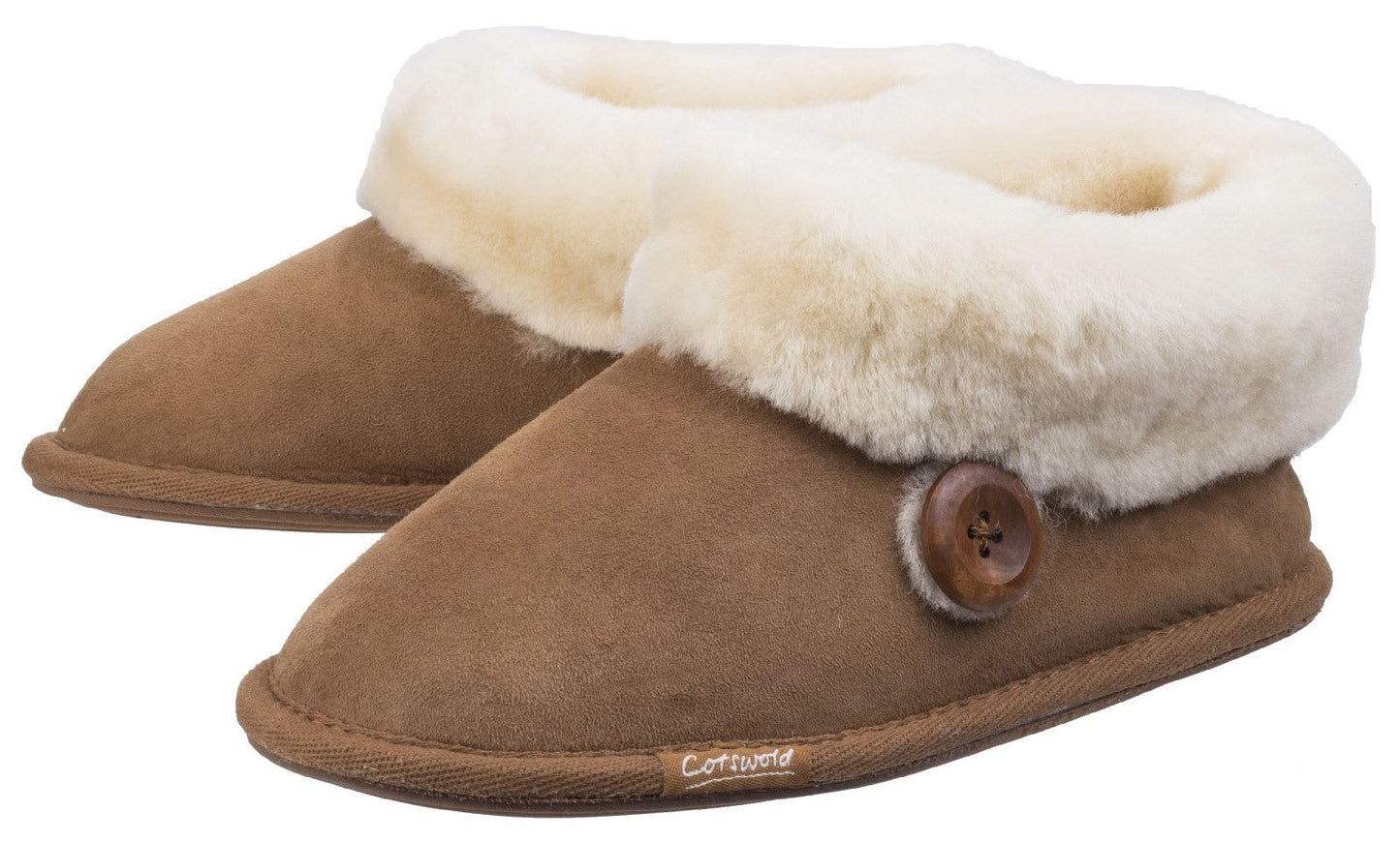 Cotswold Wotton Sheepskin Ladies Bootie Slippers Cotswold