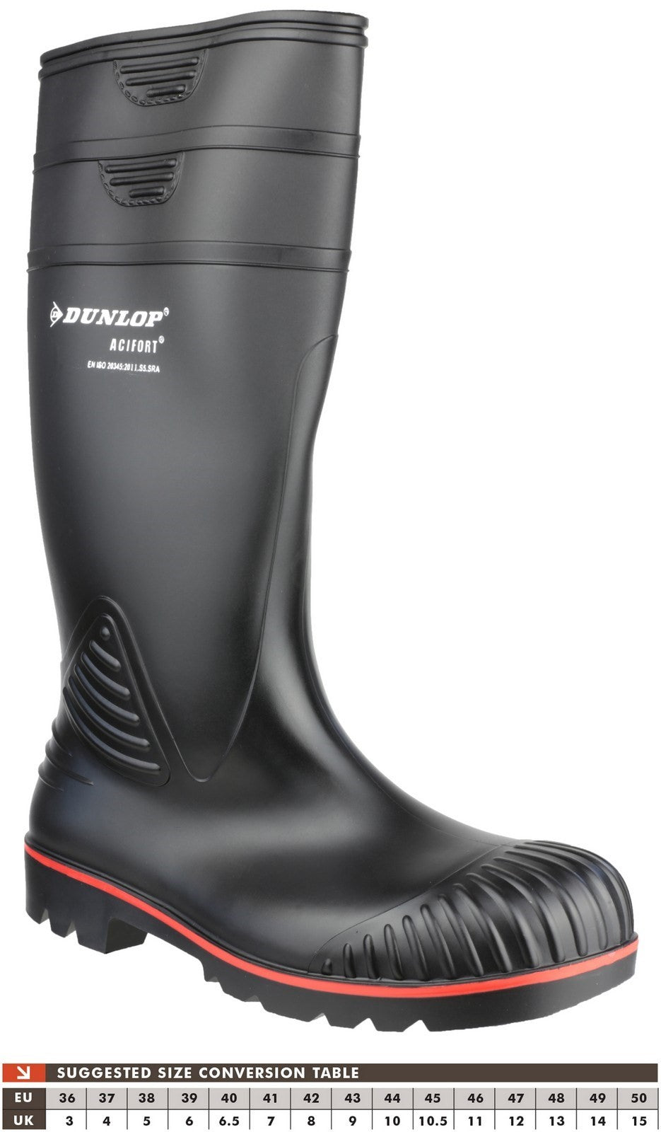 Dunlop Acifort Heavy Duty Full Safety Mens Wellington Boots Dunlop