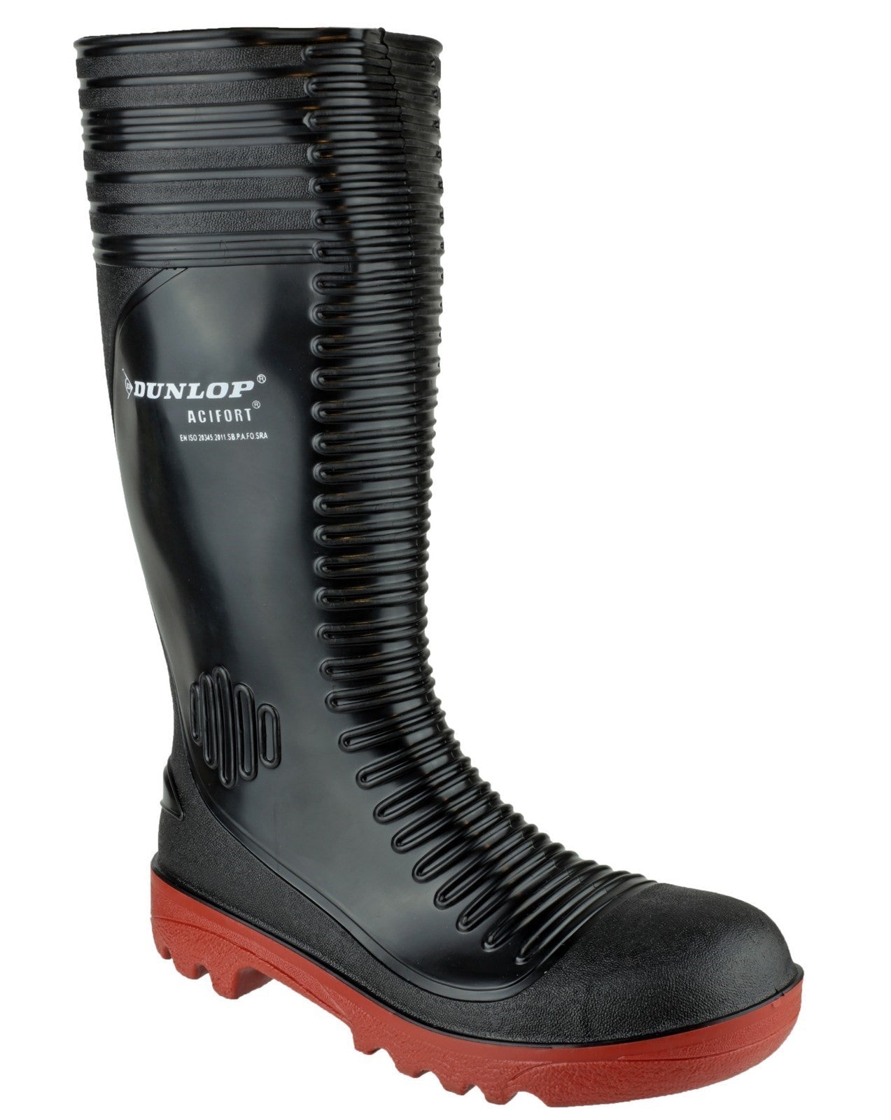 Dunlop Acifort Ribbed Full Safety Wellington Boots Dunlop