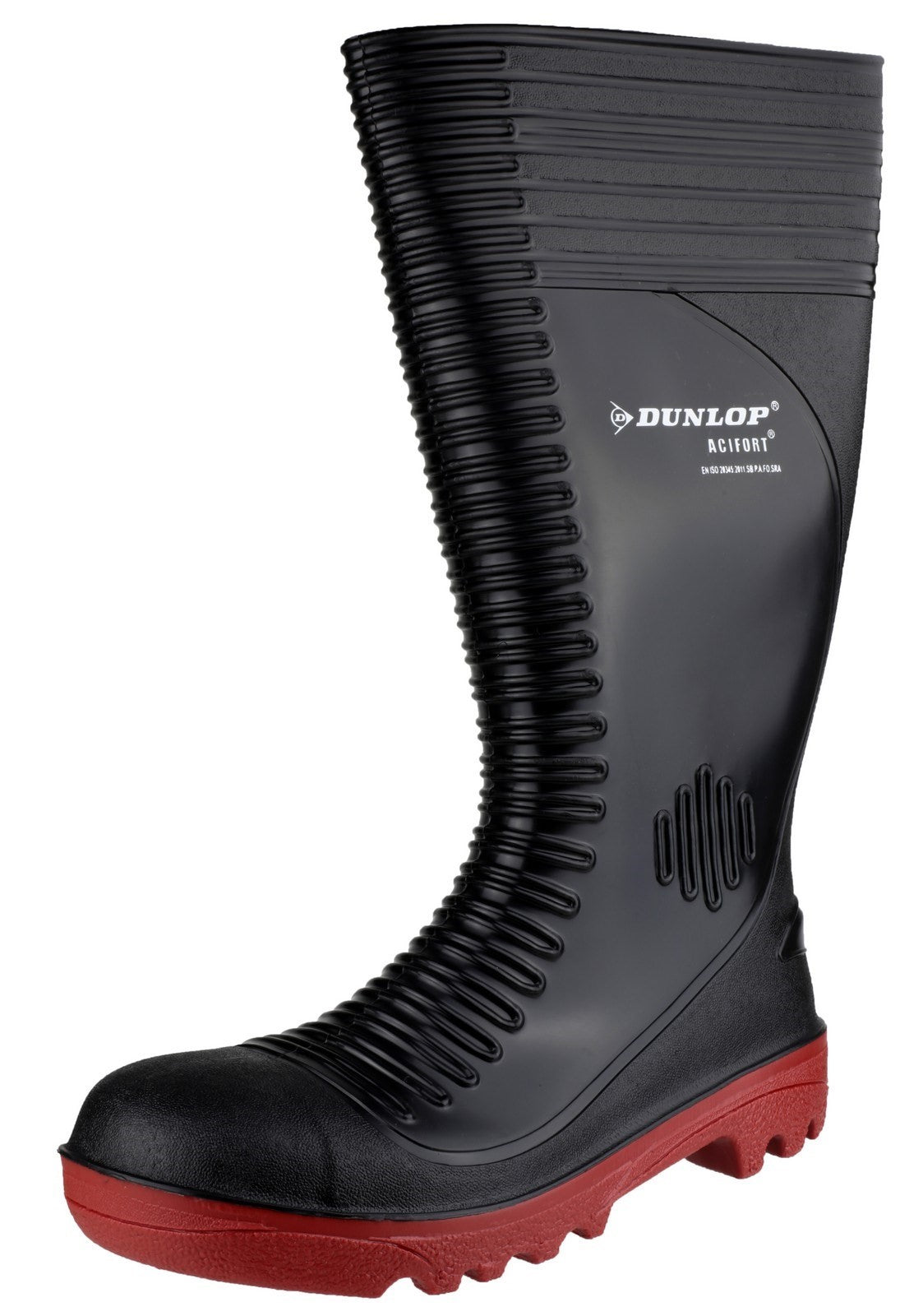 Dunlop Acifort Ribbed Full Safety Wellington Boots Dunlop