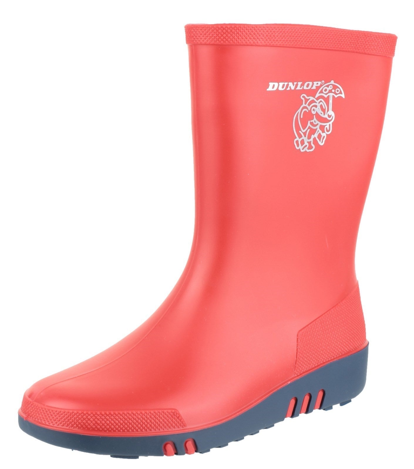 Dunlop Mini Elephant Kids Waterproof Wellington Boots Dunlop