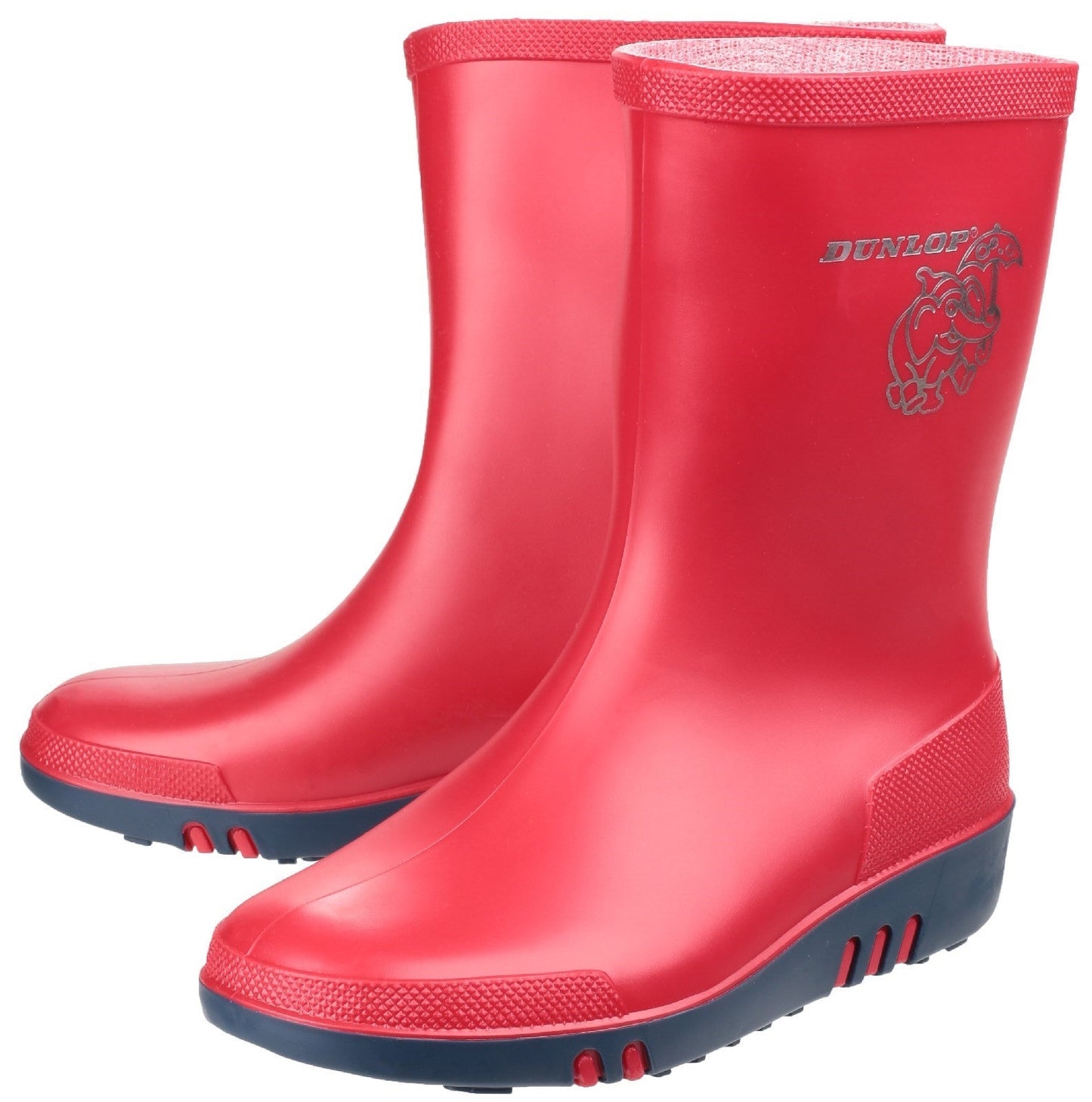 Dunlop Mini Elephant Kids Waterproof Wellington Boots Dunlop