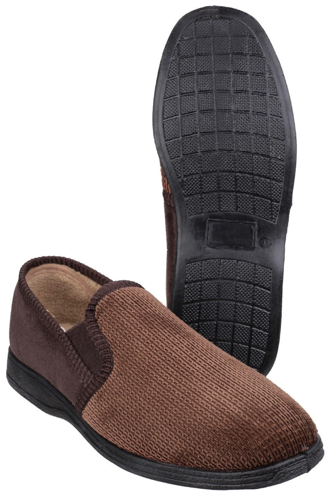 Fleet & Foster Tim Twin Gusset Classic Mens Slippers Mirak