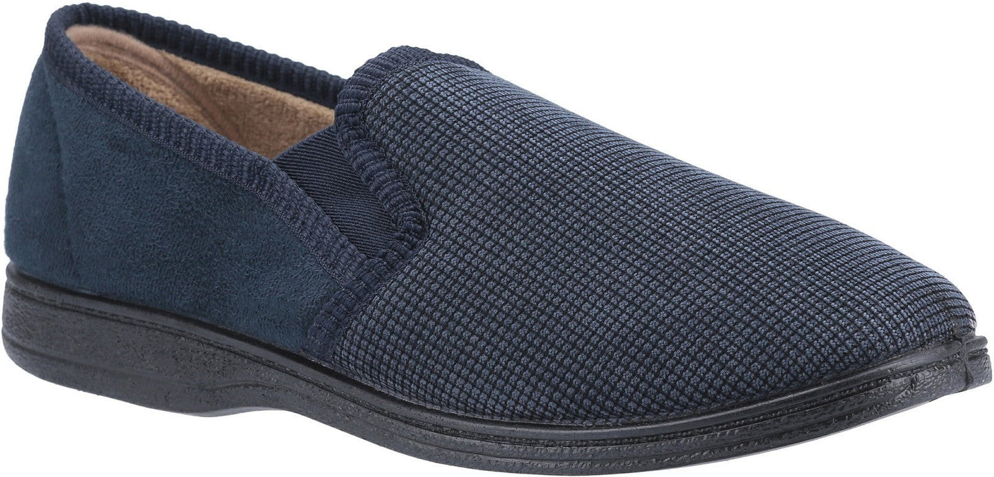 Fleet & Foster Tim Twin Gusset Classic Mens Slippers Mirak