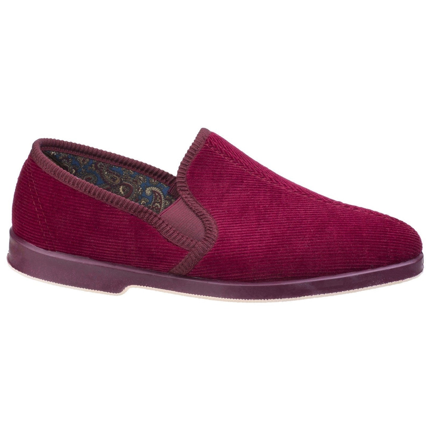 GBS Exeter Mens Traditional Twin Gusset Slippers GBS
