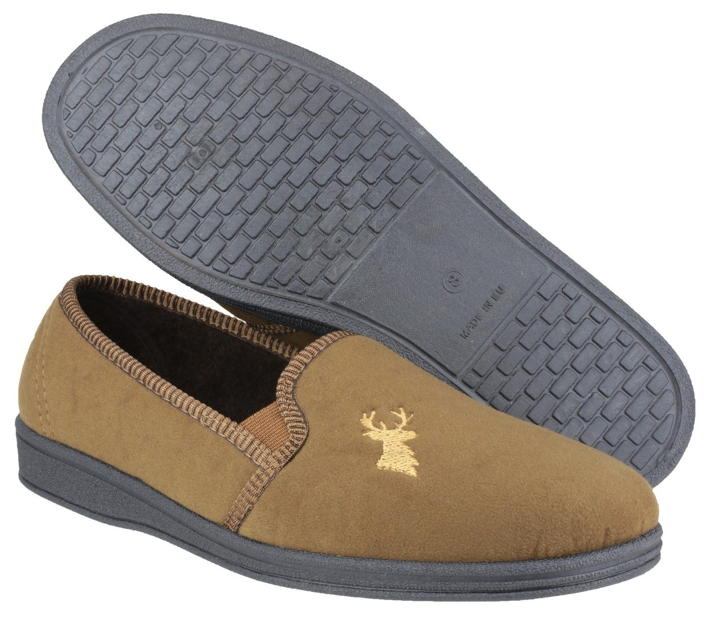 Mirak Stag Classic Slip On Mens Slippers Mirak