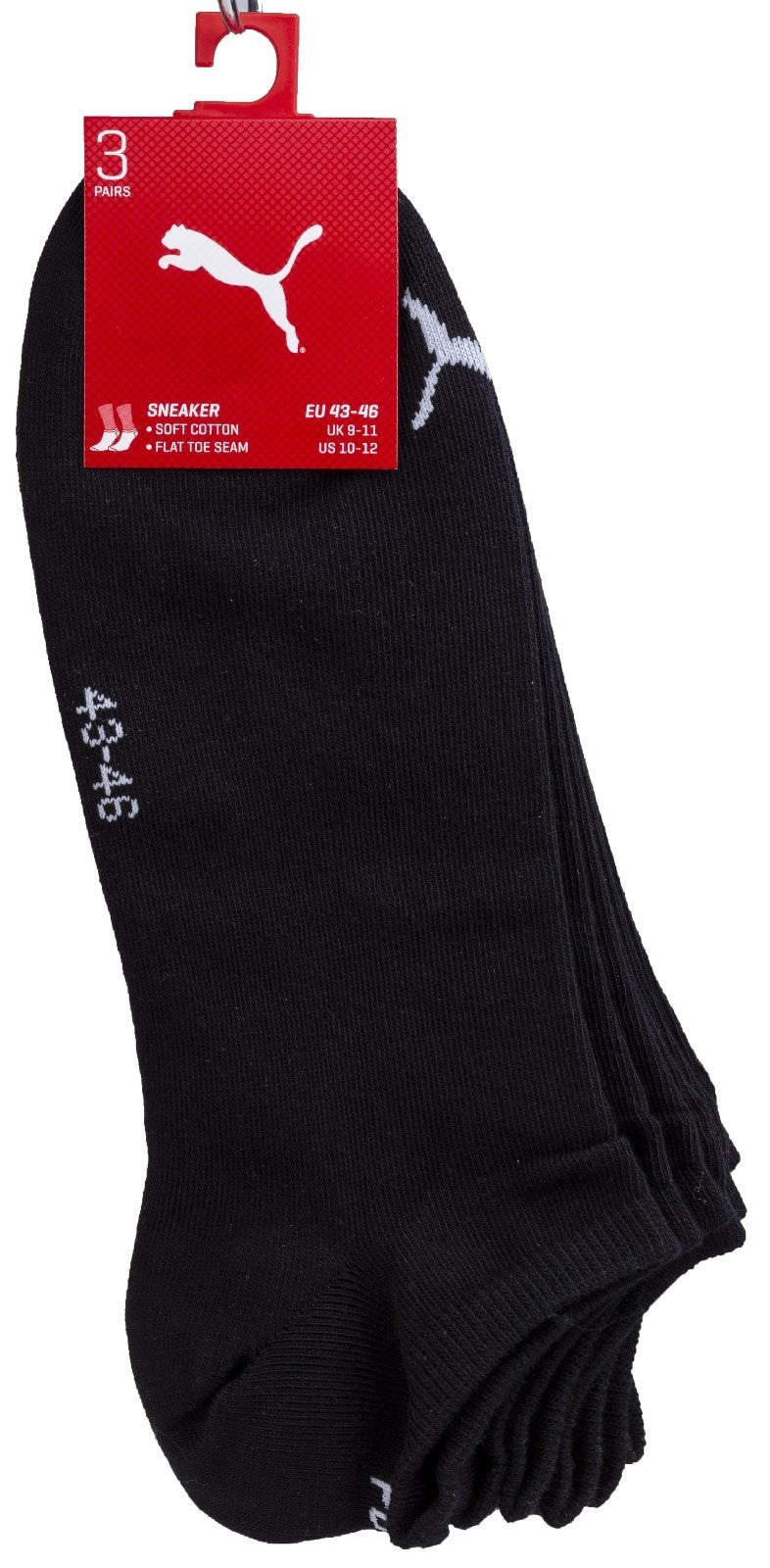 Puma Sneaker Socks 3 Pack UK 6-8 Puma
