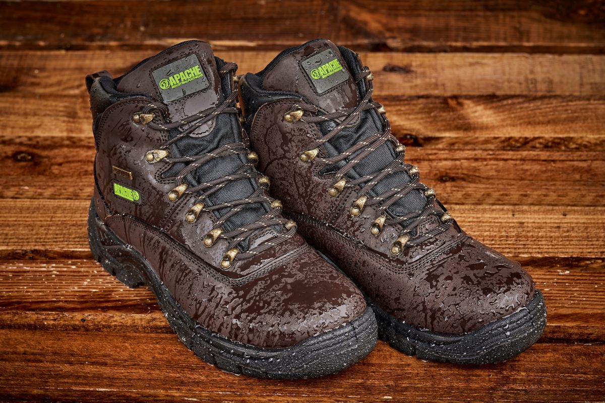 Apache SS813SM Mens Waterproof Steel Toe Safety Hiker Boots Apache
