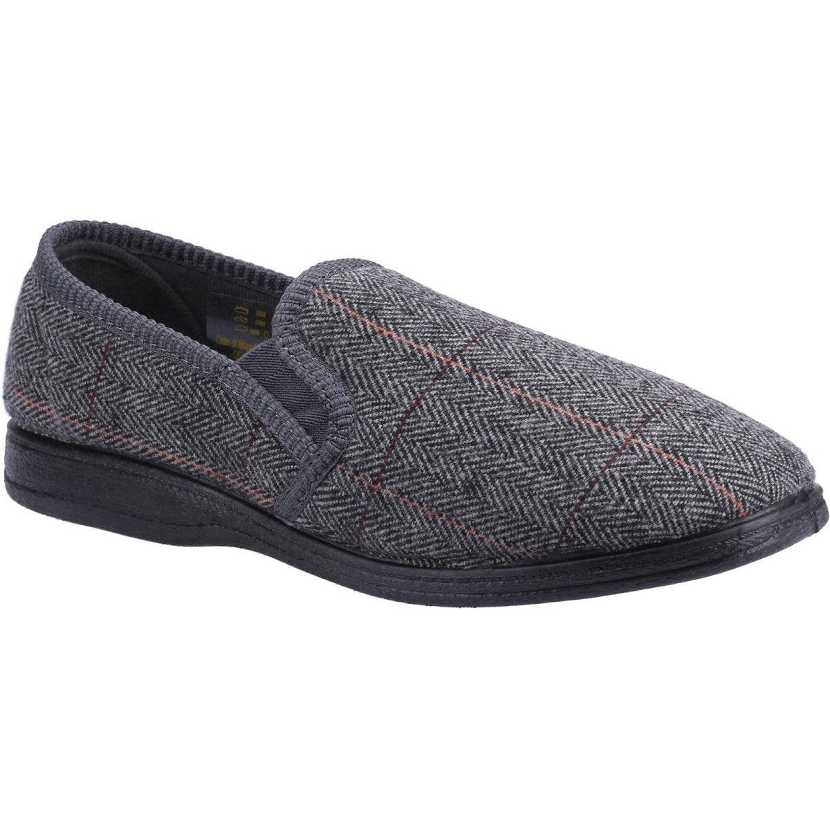 Fleet & Foster Mitchell Chequered Mens Classic Slippers Fleet & Foster