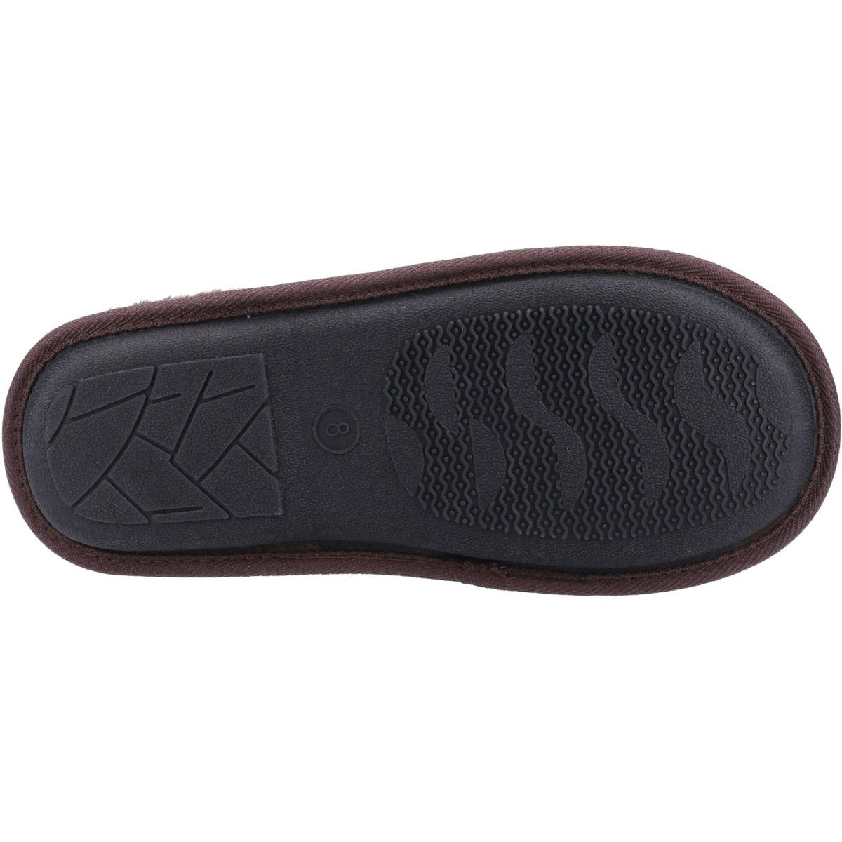 Fleet & Foster Rhys Chequered Slip-On Mens Mule Slippers Fleet & Foster