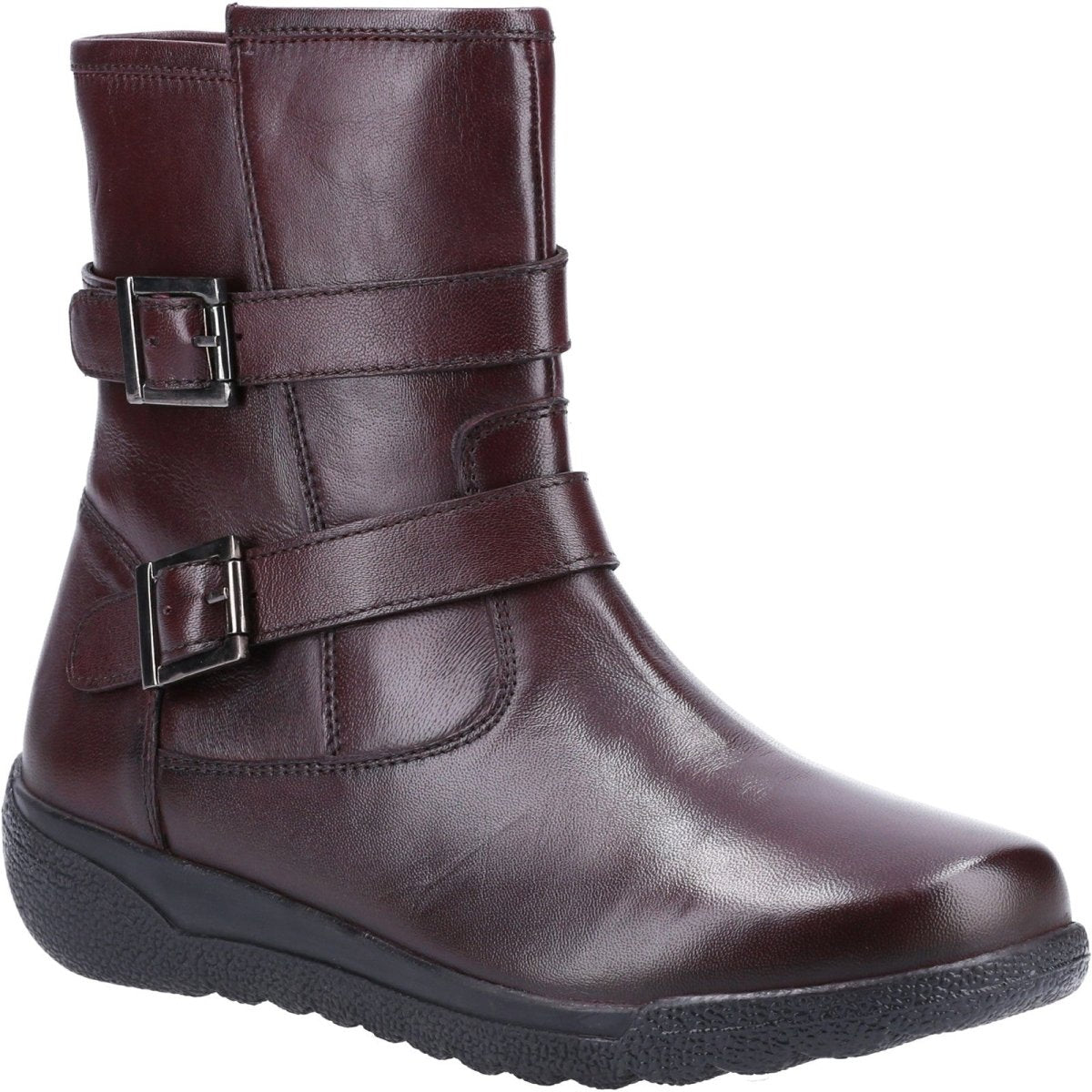 Fleet & Foster Zambia Leather Side-Zip Ladies Ankle Boots Fleet & Foster