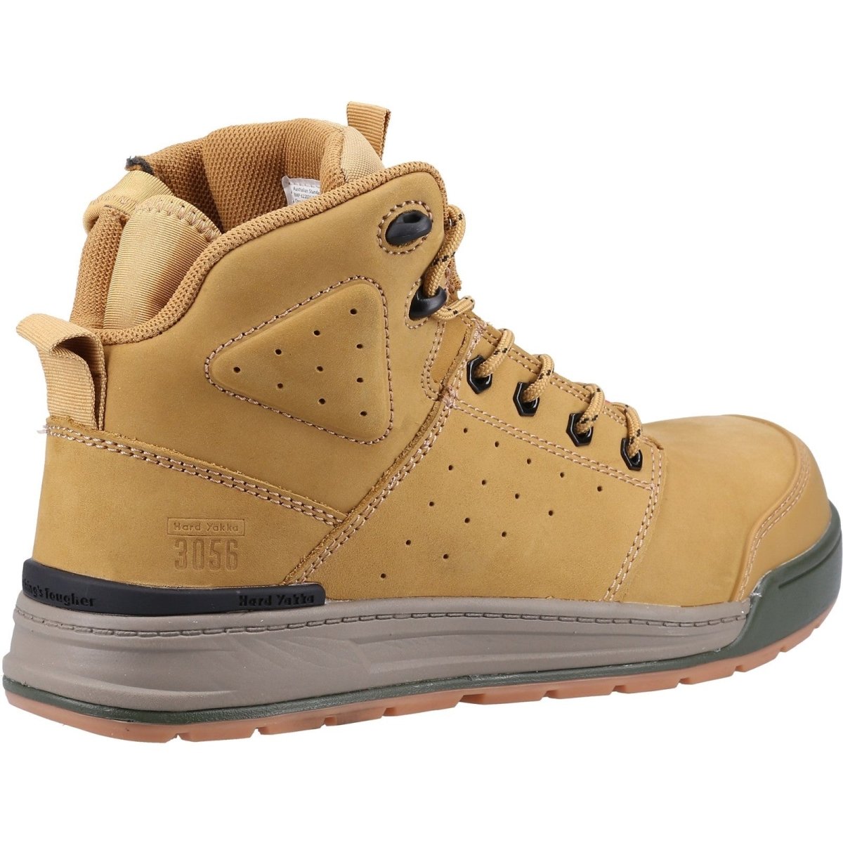 Hard Yakka 3056 Mens Lace & Zip Composite Safety Boots Hard Yakka
