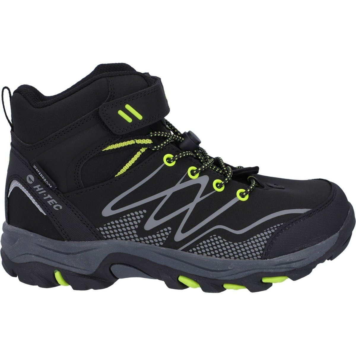 Hi-Tec Blackout Mid Kids Vegan-Friendly Waterproof Hiking Boots Hi-Tec