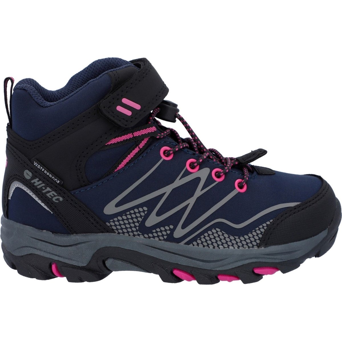 Hi-Tec Blackout Mid-Cut Kids Vegan-Friendly Waterproof Boots Hi-Tec