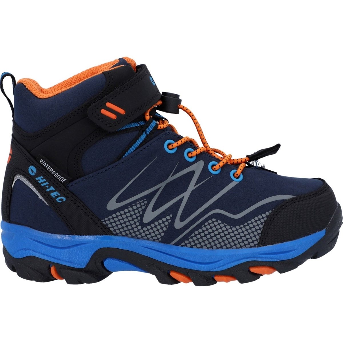 Hi-Tec Blackout Mid Kids Vegan-Friendly Waterproof Hiking Boots Hi-Tec