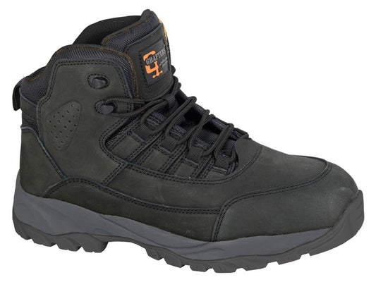 Grafters M331A S3L Mens Work Safety Boots Black Steel Toe Cap