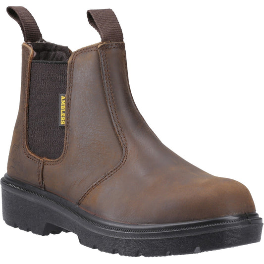 Amblers FS128 Hardwearing Pull On Chelsea Safety Dealer Boots Sizes 3 to 15