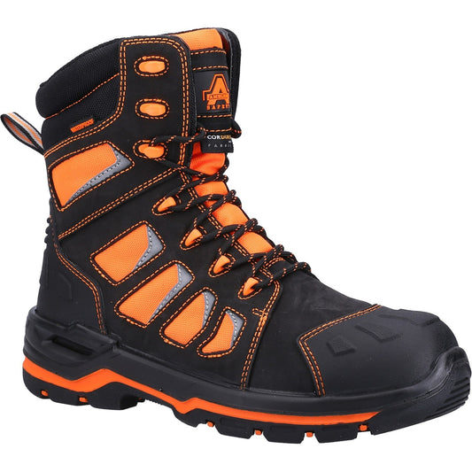Mens Waterproof Safety Boots Amblers AS972C Beacon Hi Leg Hi Viz Work Boot