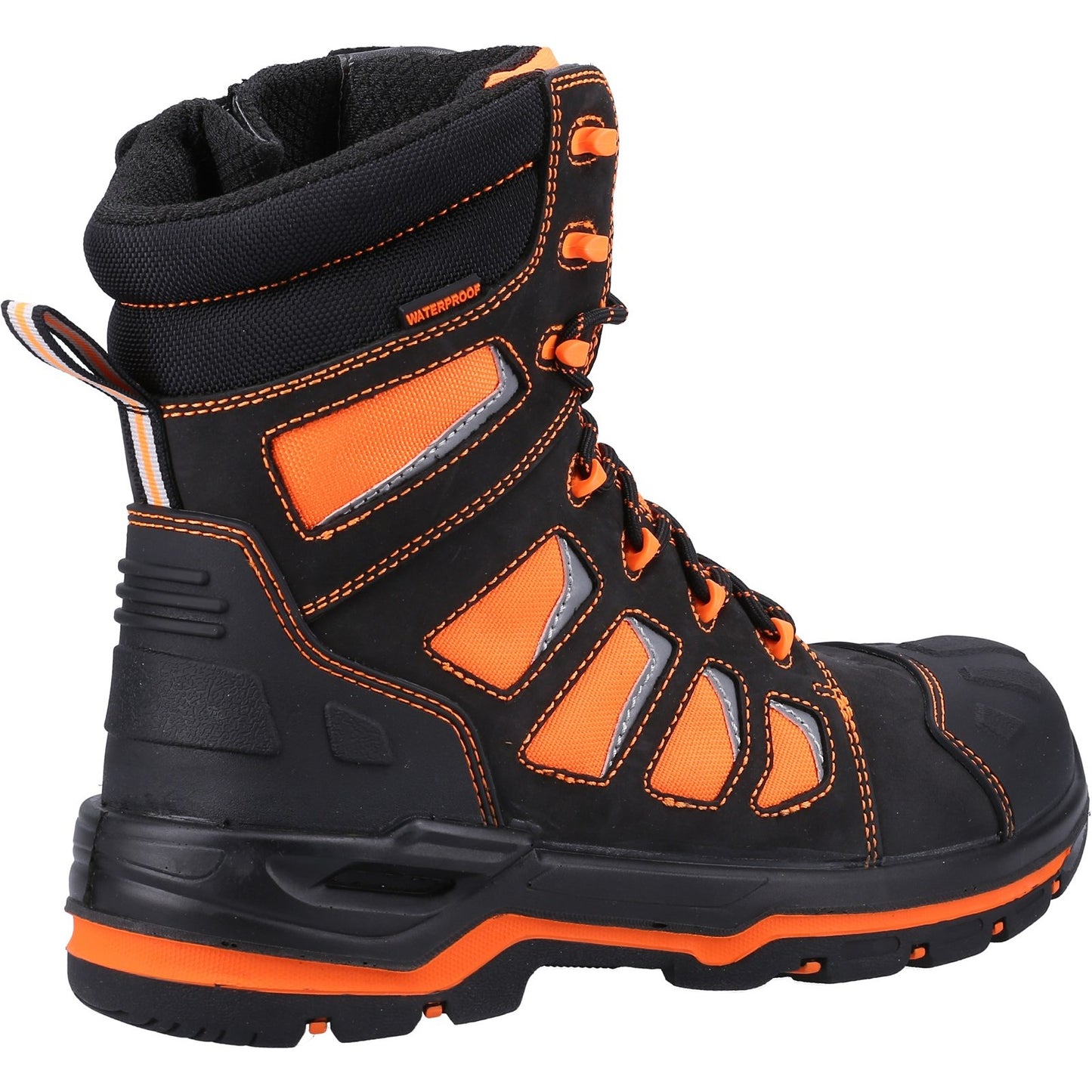 Mens Waterproof Safety Boots Amblers AS972C Beacon Hi Leg Hi Viz Work Boot