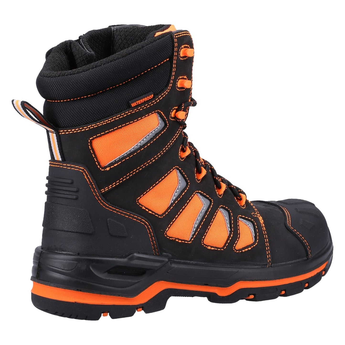 Mens Waterproof Safety Boots Amblers AS972C Beacon Hi Leg Hi Viz Work Boot