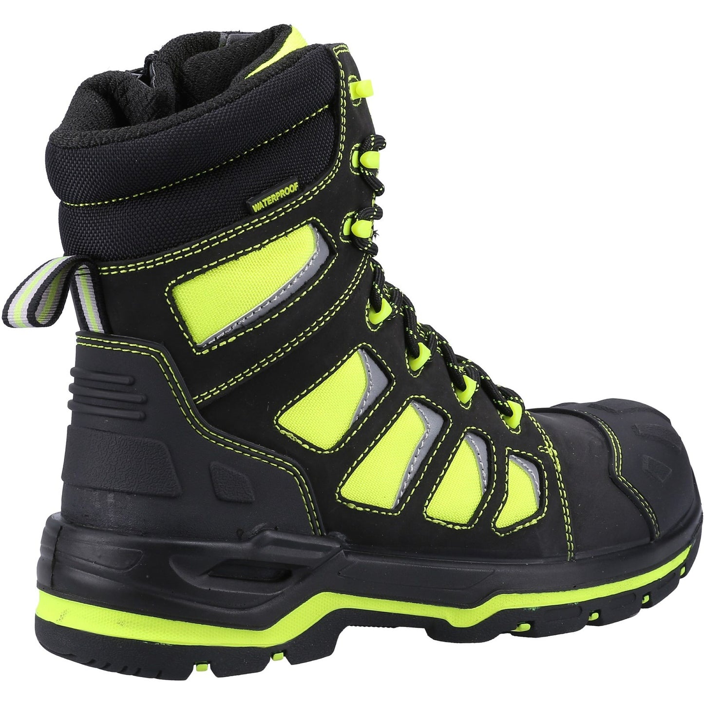Mens Waterproof Safety Boots Amblers AS972C Beacon Hi Leg Hi Viz Work Boot