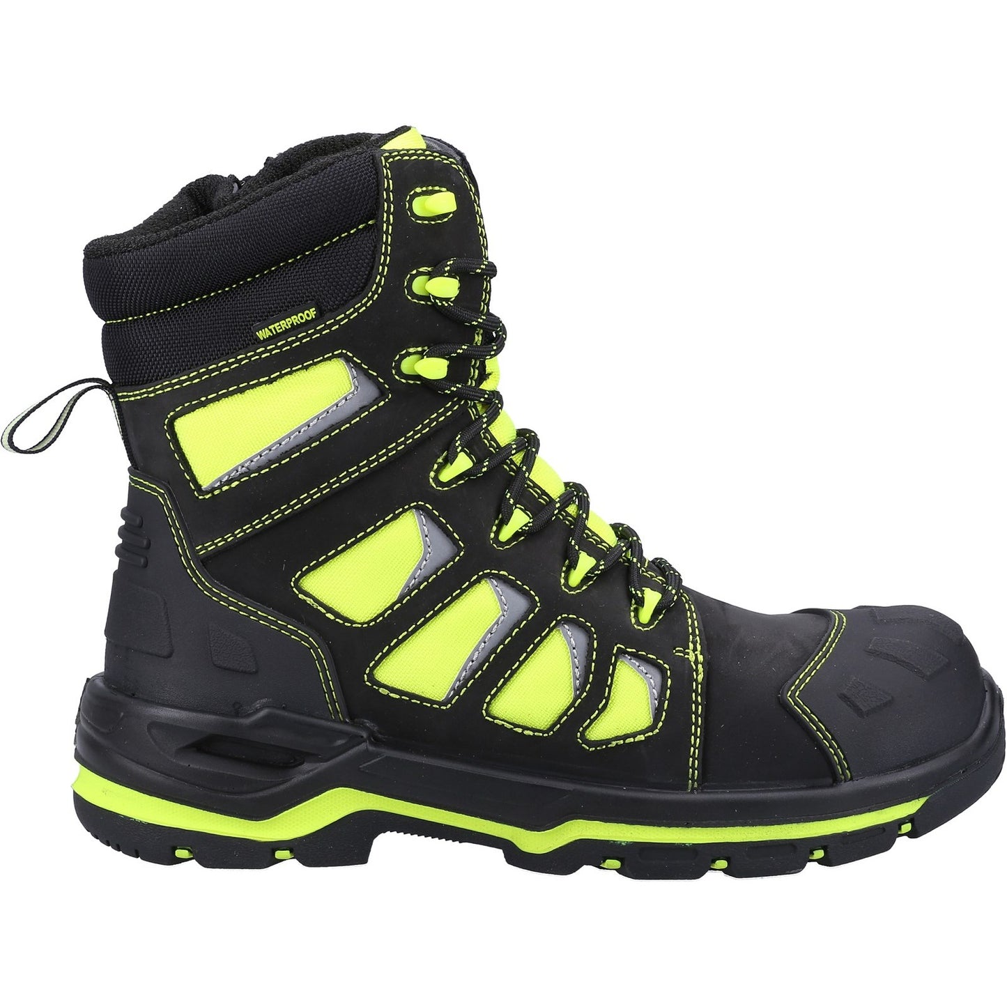 Mens Waterproof Safety Boots Amblers AS972C Beacon Hi Leg Hi Viz Work Boot
