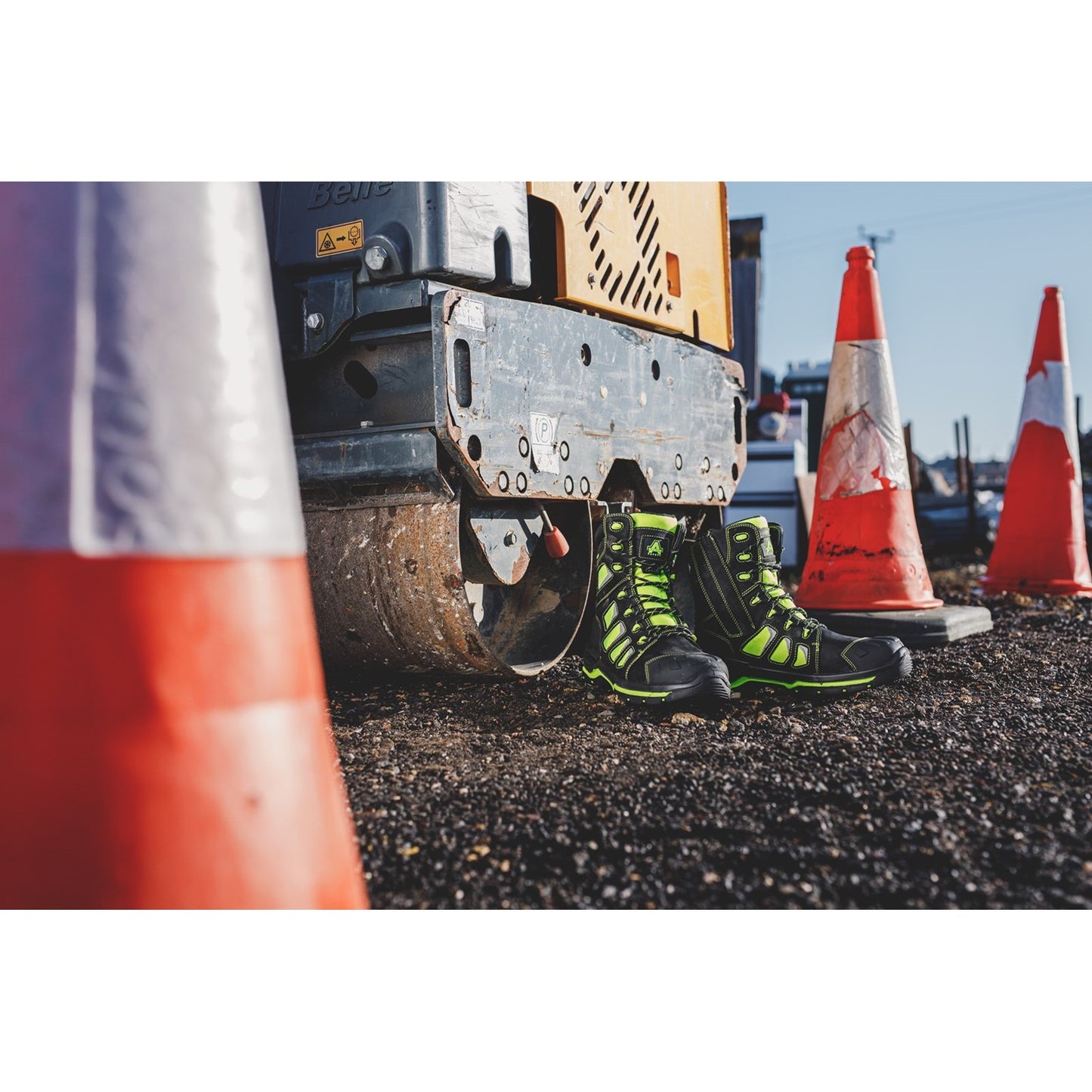 Mens Waterproof Safety Boots Amblers AS972C Beacon Hi Leg Hi Viz Work Boot