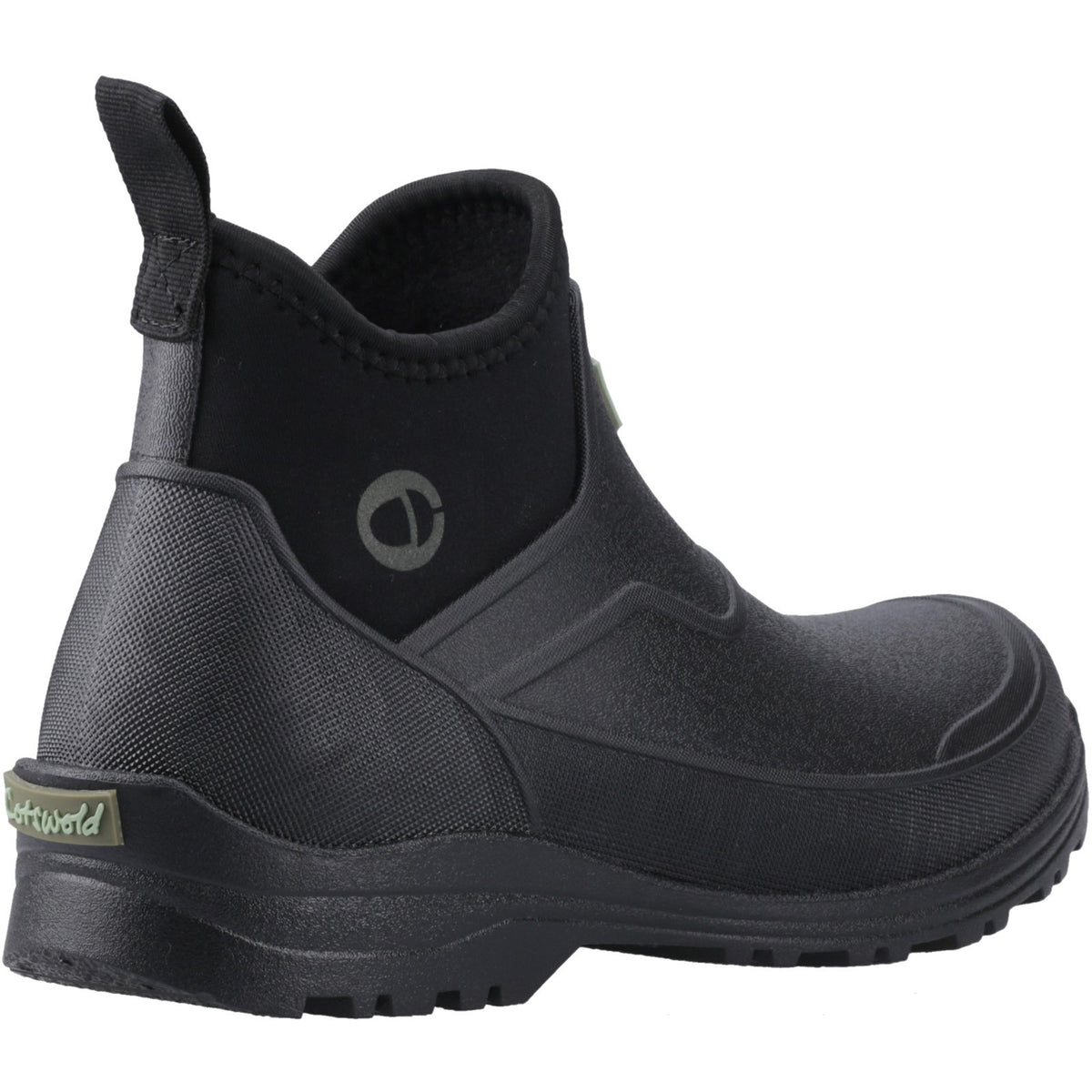 Cotswold Coleford Black Mens Waterproof Short Wellington Boots