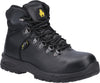 Amblers AS606 Jules Black Leather Ladies Metatarsal Safety Boots Amblers Safety